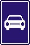 In much of Continental Europe, "expressways" or "semi-motorways" have their own specific sign